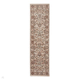 Vintage 35027 Traditional Distressed Koum Floral Vine Border Soft-Touch Beige/Brown Runner