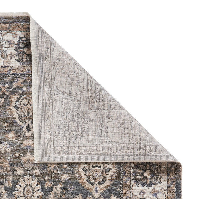 Vintage 35027 Traditional Distressed Koum Floral Vine Border Soft-Touch Green/Beige/Cream Rug-Think Rugs-Rug Love - The Most Loved Rug Store