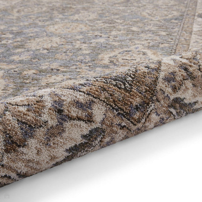 Vintage 35027 Traditional Distressed Koum Floral Vine Border Soft-Touch Green/Beige/Cream Rug-Think Rugs-Rug Love - The Most Loved Rug Store