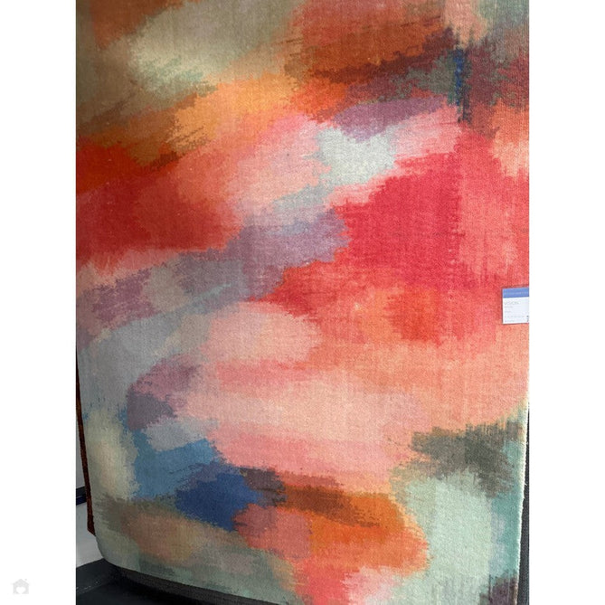 Vision Diffuse Modern Abstract Hand-Woven Printed Wool Low Profile Short Pile Multicolour Rug-Asiatic Carpets-Rug Love - The Most Loved Rug Store