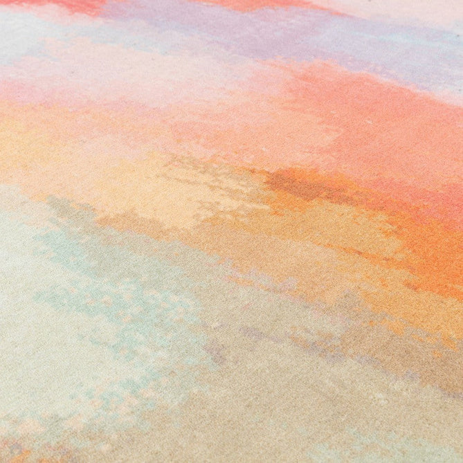 Vision Diffuse Modern Abstract Hand-Woven Printed Wool Low Profile Short Pile Multicolour Rug-Asiatic Carpets-Rug Love - The Most Loved Rug Store