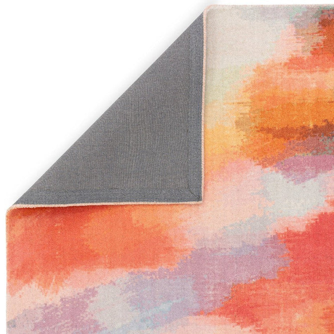 Vision Diffuse Modern Abstract Hand-Woven Printed Wool Low Profile Short Pile Multicolour Rug-Asiatic Carpets-Rug Love - The Most Loved Rug Store