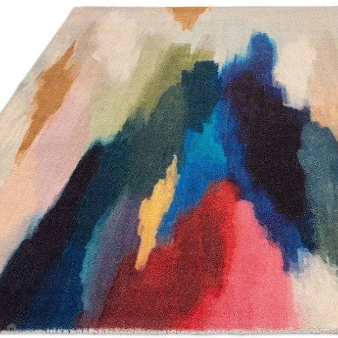 Vision Pigment Modern Abstract Hand-Woven Printed Wool Low Profile Short Pile Multicolour Rug-Asiatic Carpets-Rug Love - The Most Loved Rug Store