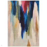 Vision Pigment Modern Abstract Hand-Woven Wool Flat-Pile Multicolour Rug