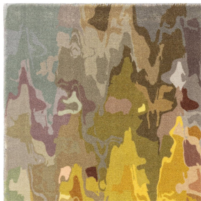Vision Stipple Modern Abstract Hand-Woven Printed Wool Low Profile Short Pile Multicolour Rug-Asiatic Carpets-Rug Love - The Most Loved Rug Store