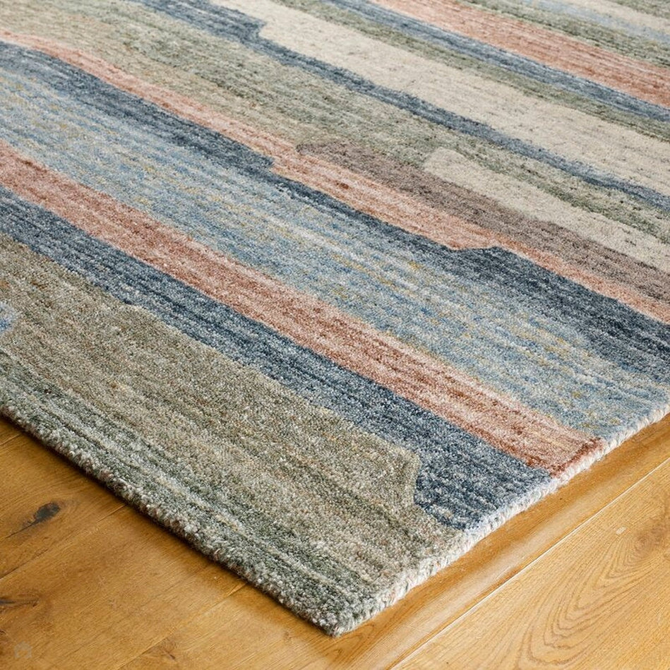 Plain Ribbed Rectangle Rug On Sale Vista Modern Plain Abstract Stripe Hand-Woven Ribbed Textured ...