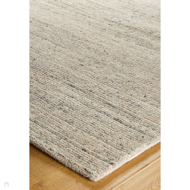 Vista Modern Plain Hand-Woven Ribbed Textured Wool Cream/Natural Beige/Charcoal Rug-Oriental Weavers-Rug Love - The Most Loved Rug Store