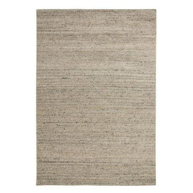 Vista Modern Plain Hand-Woven Ribbed Textured Wool Cream/Natural Beige/Charcoal Rug-Oriental Weavers-Rug Love - The Most Loved Rug Store