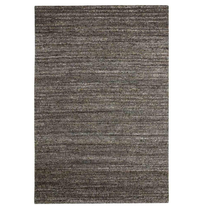 Vista Modern Plain Hand-Woven Ribbed Textured Wool Grey/Muted Ochre Rug-Melrose-Rug Love - The Most Loved Rug Store
