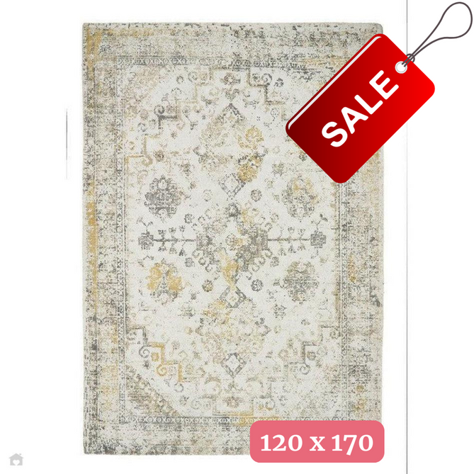 Vogue Light Grey/Ochre/Beige/Cream/Multicolour Rug 120 x 170 cm-Shop Returns-Rug Love - The Most Loved Rug Store