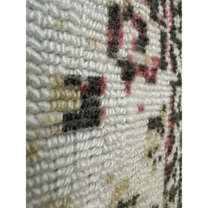 Vogue Traditional Persian Vintage Distressed Soft-Touch Hand-Knitted Ribbed Textured Polyester Beige/Cream/Pink/Ochre/Grey Rug-Origins-Rug Love - The Most Loved Rug Store