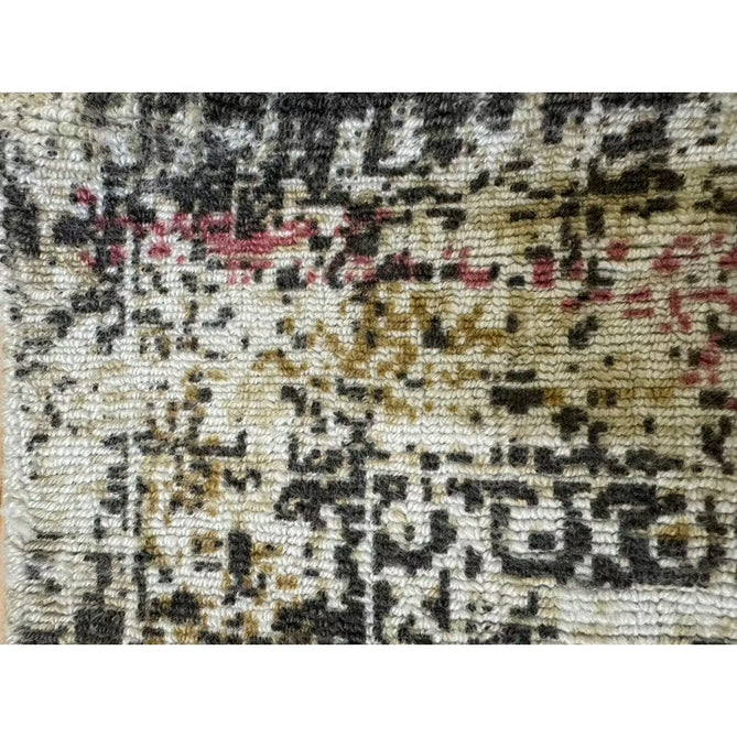 Vogue Traditional Persian Vintage Distressed Soft-Touch Hand-Knitted Ribbed Textured Polyester Beige/Cream/Pink/Ochre/Grey Rug-Origins-Rug Love - The Most Loved Rug Store