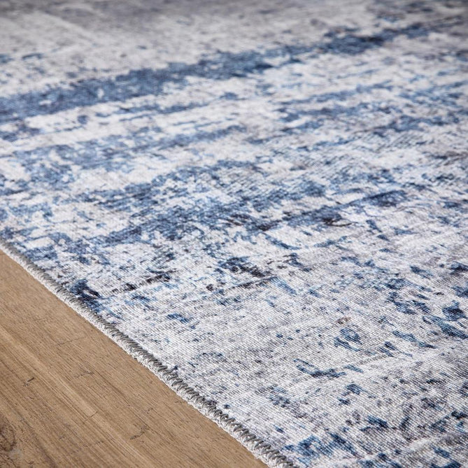 Washable Arctic Scrape Ice Blue Rug-Origins-Rug Love - The Most Loved Rug Store