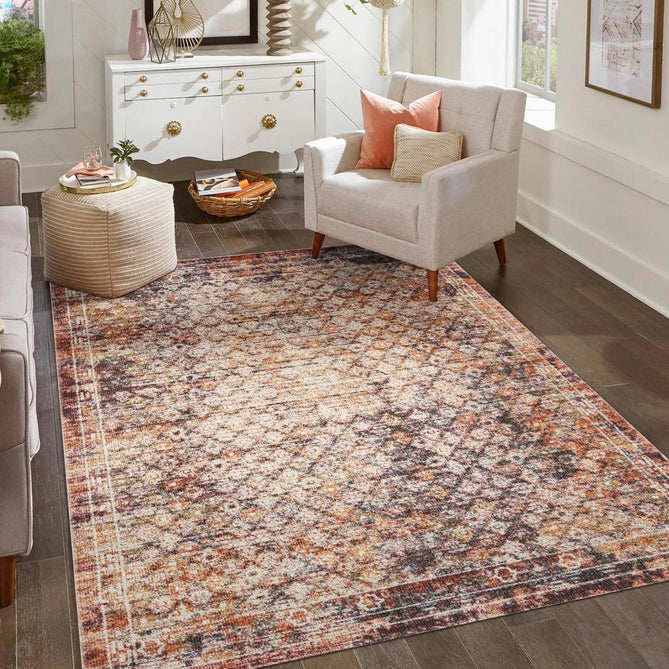 Washable Aress Lattice ARS17 Multi Flatweave Rug-Desire Rugs-Rug Love - The Most Loved Rug Store