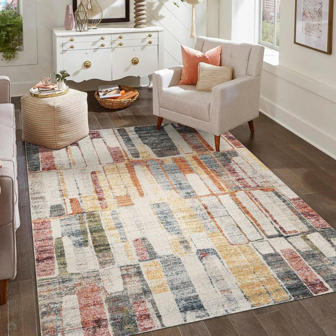Washable Aress Slate ARS16 Multi Flatweave Rug-Desire Rugs-Rug Love - The Most Loved Rug Store