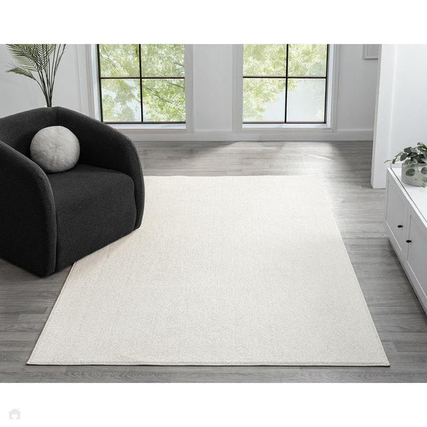 Ahvi Rug Washable Avior AVI00 Modern Plain Durable Easy-Care Textured Loop Pile