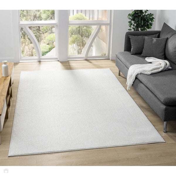 Ahvi Rug Washable Avior AVI00 Modern Plain Durable Easy-Care Textured Loop Pile