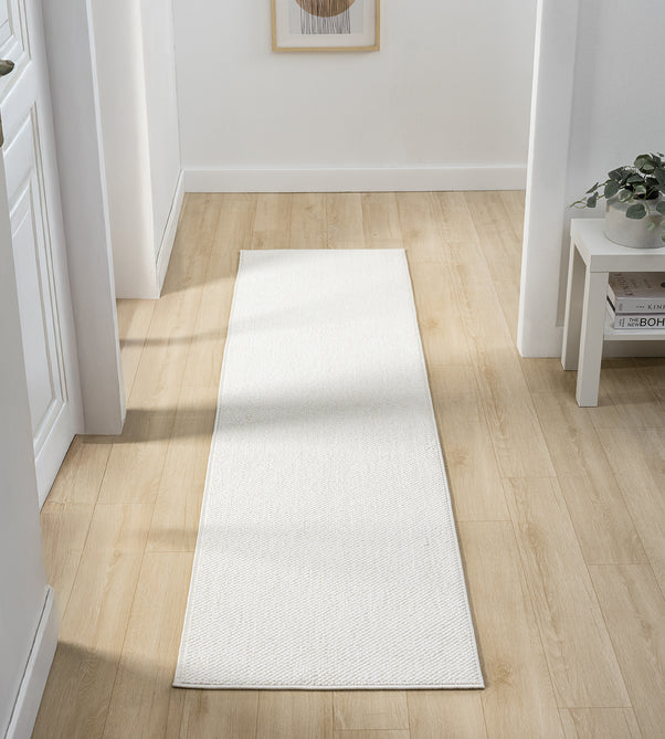 Washable Avior Plain AVI00 Cream Runner