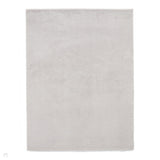 Washable Bay Modern Plain Sleek Low Profile Smooth Textured Super-Soft Polyester Shaggy Grey Rug