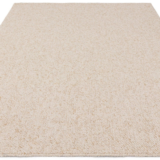 Washable Boden Modern Plain Bobble Textured Durable Soft-Touch Tonal Space-Dyed Polyester Lopped Pile Flatweave Ivory Rug-Asiatic Carpets-Rug Love - The Most Loved Rug Store