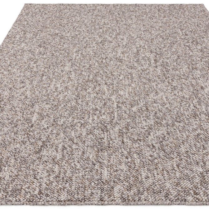 Washable Boden Modern Plain Bobble Textured Durable Soft-Touch Tonal Space-Dyed Polyester Lopped Pile Flatweave Stone Grey Rug-Asiatic Carpets-Rug Love - The Most Loved Rug Store