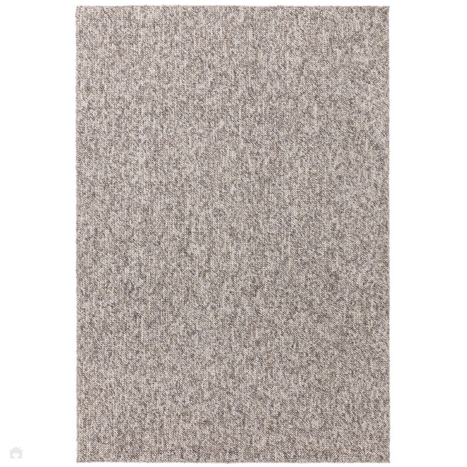 Washable Boden Modern Plain Bobble Textured Durable Soft-Touch Tonal Space-Dyed Polyester Lopped Pile Flatweave Stone Grey Rug-Asiatic Carpets-Rug Love - The Most Loved Rug Store