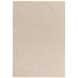 Washable Boden Modern Plain Bobble Textured Soft-Touch Polyester Flatweave Ivory Rug