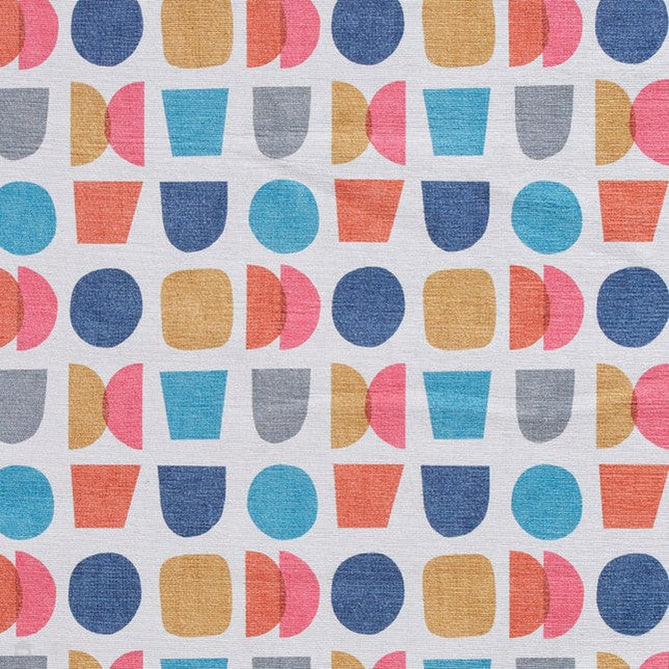 Washable Catherine Lansfield Connect Geo Modern Geometric Multicolour Lightweight Printed Polyester Flatweave Rug-Think Rugs-Rug Love - The Most Loved Rug Store