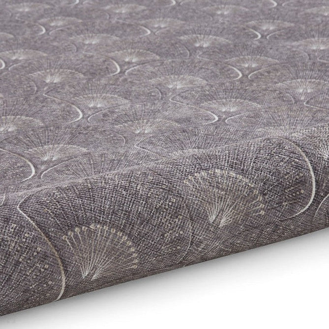 Washable Catherine Lansfield Deco Peacock Grey Lightweight Printed Polyester Flatweave Rug-Think Rugs-Rug Love - The Most Loved Rug Store