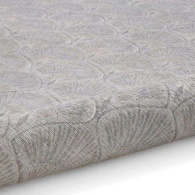 Washable Catherine Lansfield Deco Peacock Lightweight Printed Polyester Flatweave Silver Rug-Think Rugs-Rug Love - The Most Loved Rug Store