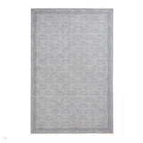 Washable Catherine Lansfield Deco Peacock Lightweight Printed Polyester Flatweave Silver Rug