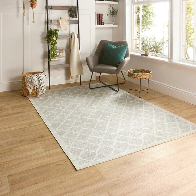 Washable Chateau Trellis Flatweave Neutral/Natural Rug 120 x 170 cm-Shop Returns-Rug Love - The Most Loved Rug Store