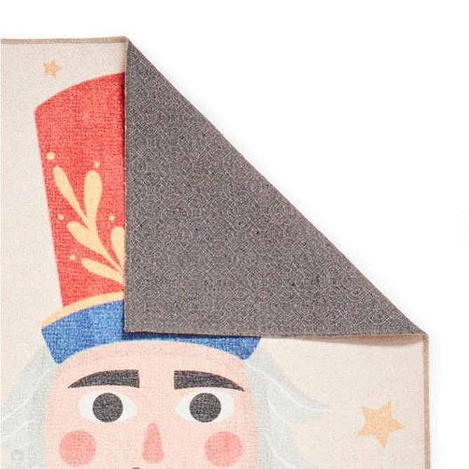 Washable Christmas Nutcracker Green Flatweave Rug-Think Rugs-Rug Love - The Most Loved Rug Store