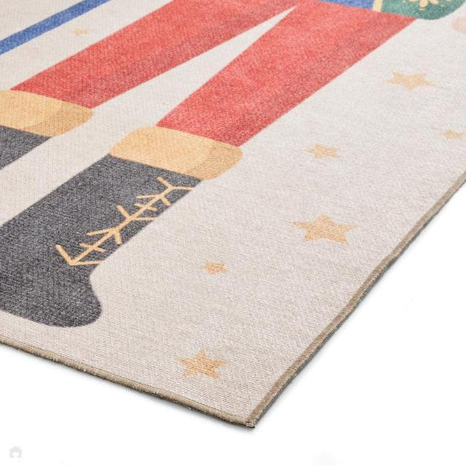 Washable Christmas Nutcracker Green Flatweave Rug-Think Rugs-Rug Love - The Most Loved Rug Store