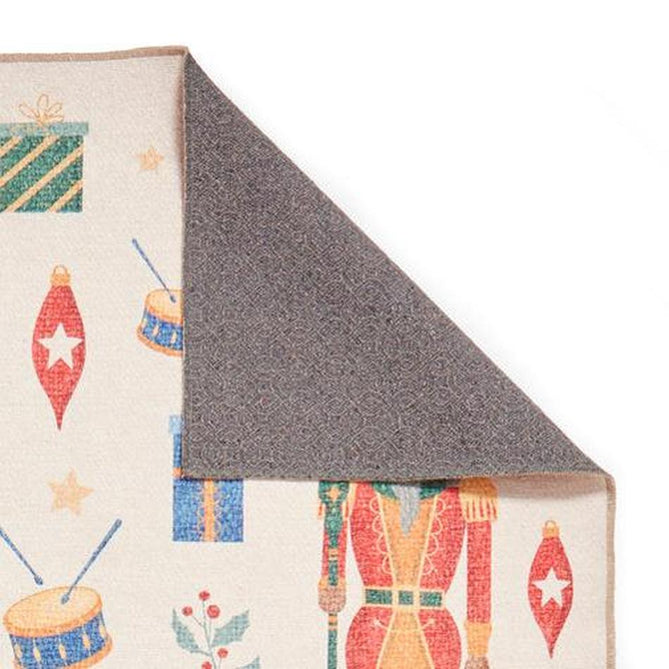 Washable Christmas Nutcracker Multi Flatweave Rug-Think Rugs-Rug Love - The Most Loved Rug Store