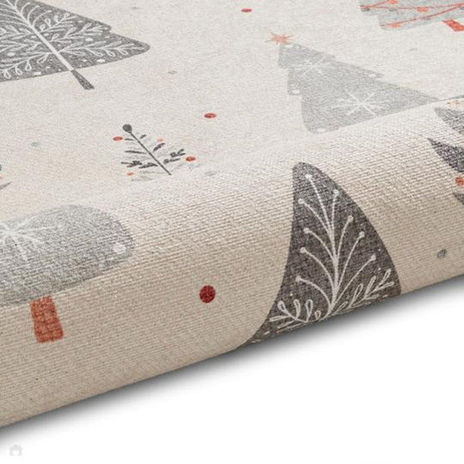 Washable Christmas Trees Grey/Beige Flatweave Rug-Think Rugs-Rug Love - The Most Loved Rug Store