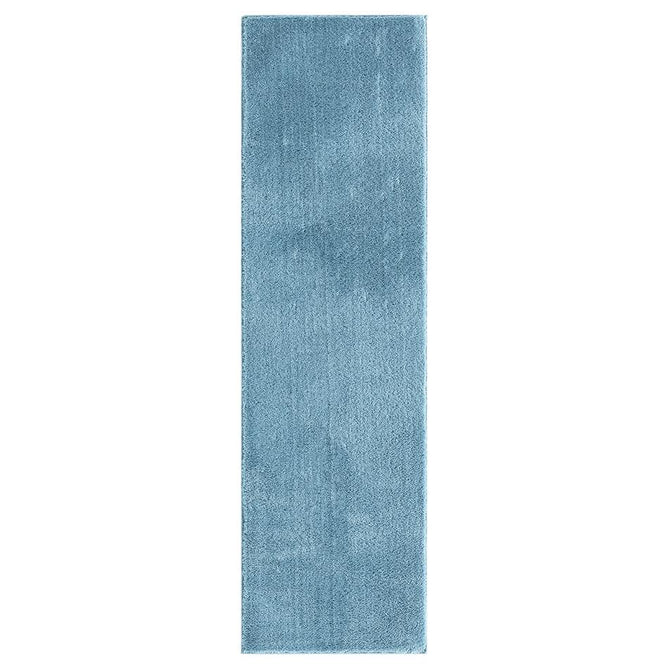 Washable Comfy Plain CMF00 Blue Rug