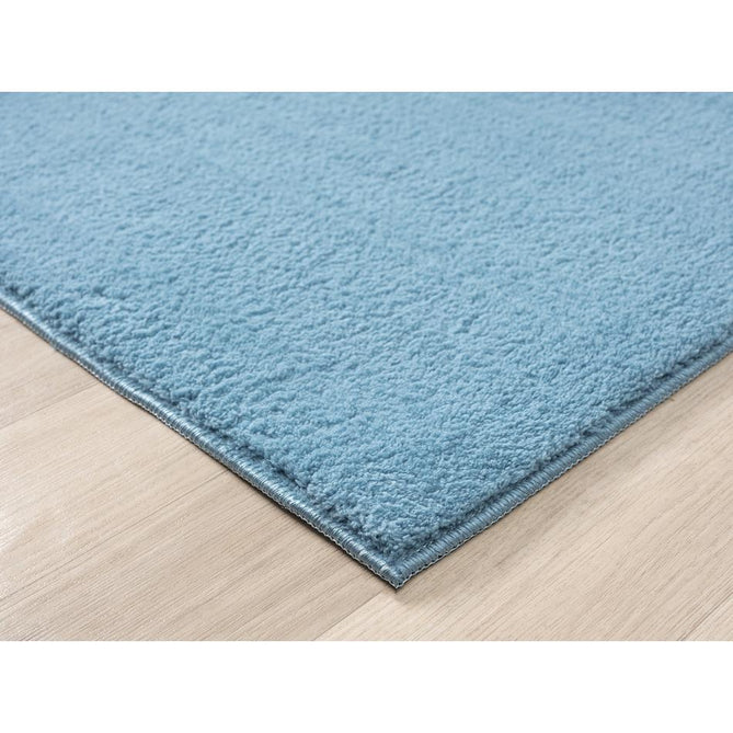 Washable Comfy Plain CMF00 Blue Rug