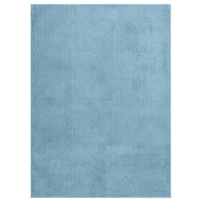 Washable Comfy Plain CMF00 Blue Rug