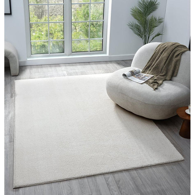 Washable Comfy Plain CMF00 Cream Rug-Desire Rugs-Rug Love - The Most Loved Rug Store