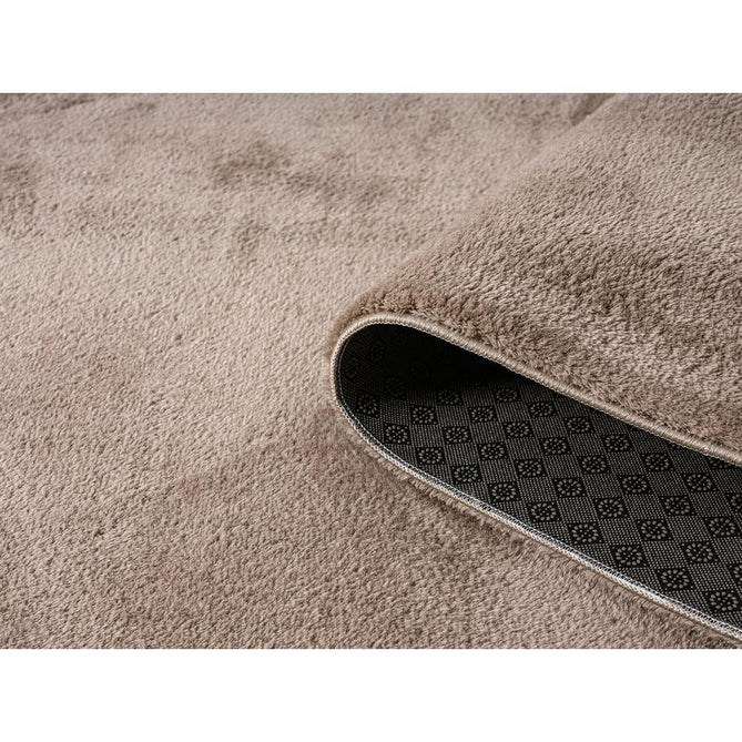 Washable Comfy Plain CMF00 Dark Beige Round Rug-Desire Rugs-Rug Love - The Most Loved Rug Store