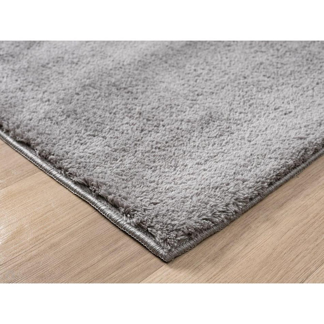 Washable Comfy Plain CMF00 Dark Grey Round Rug-Desire Rugs-Rug Love - The Most Loved Rug Store