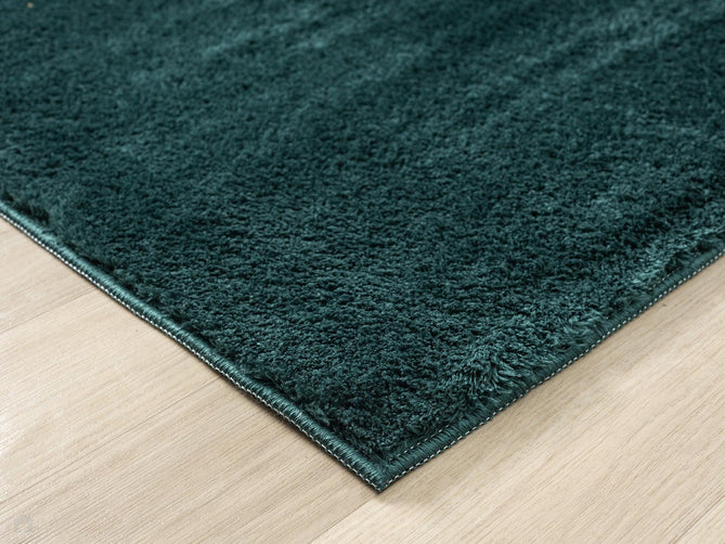 Washable Comfy Plain CMF00 Emerald Round Rug