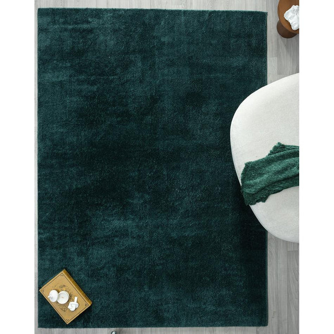 Washable Comfy Plain CMF00 Emerald Rug