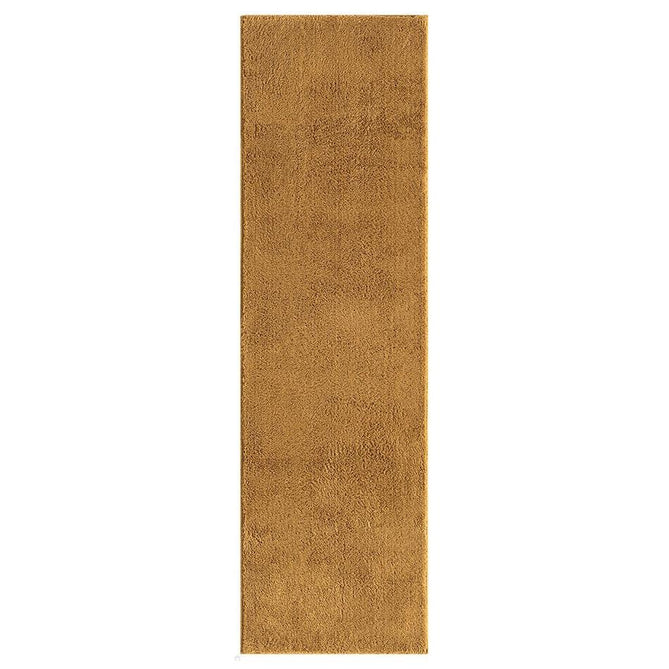 Washable Comfy Plain CMF00 Gold Runner-Desire Rugs-Rug Love - The Most Loved Rug Store