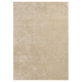 Washable Comfy Plain CMF00 Light Beige Rug