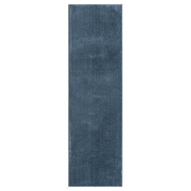 Washable Comfy Plain CMF00 Navy Runner-Desire Rugs-Rug Love - The Most Loved Rug Store