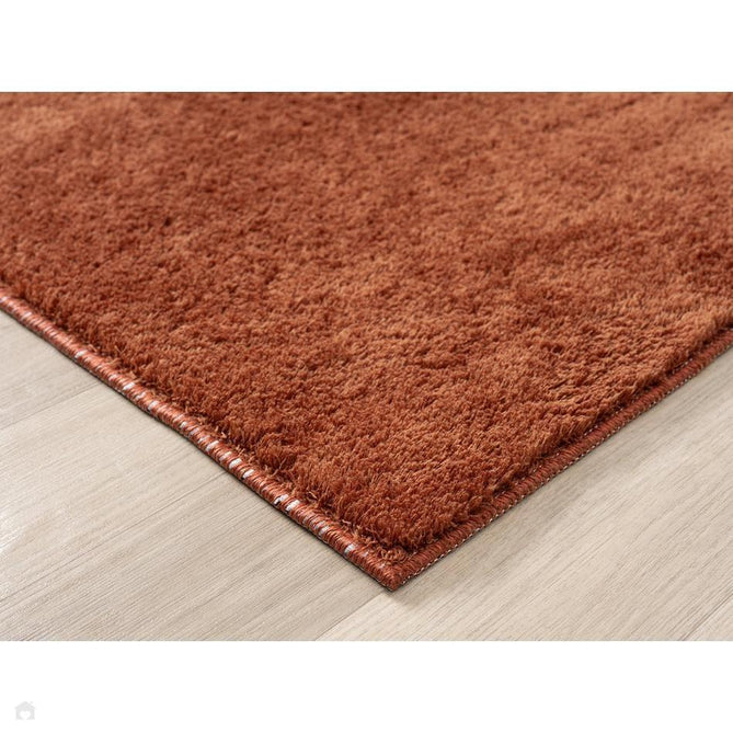 Washable Comfy Plain CMF00 Terracotta Rug-Desire Rugs-Rug Love - The Most Loved Rug Store