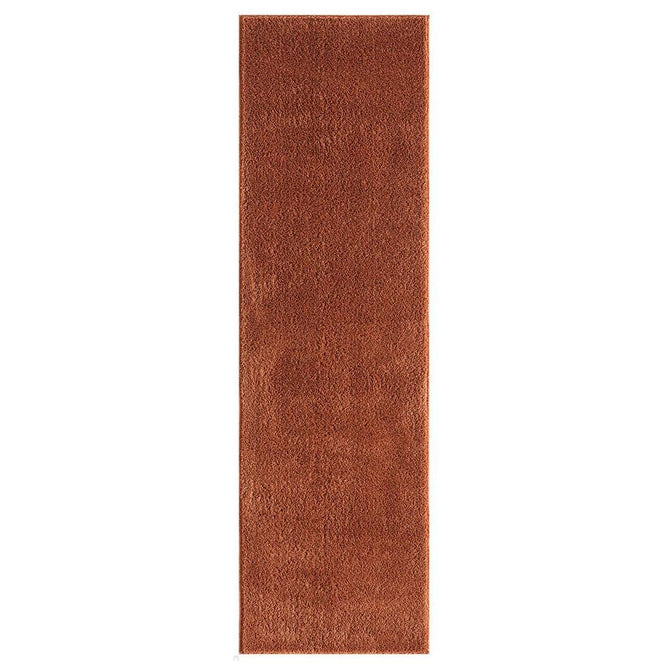 Washable Comfy Plain CMF00 Terracotta Runner-Desire Rugs-Rug Love - The Most Loved Rug Store