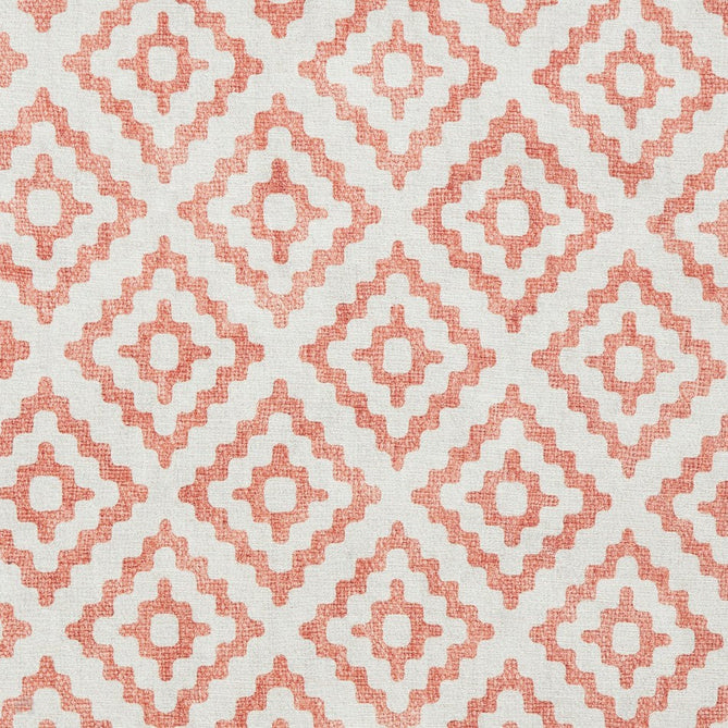 Washable Coral H1058 Modern Distressed Geometric Diamond Textured Recycled Lightweight Printed Polyester Flatweave Orange Runner-Think Rugs-Rug Love - The Most Loved Rug Store